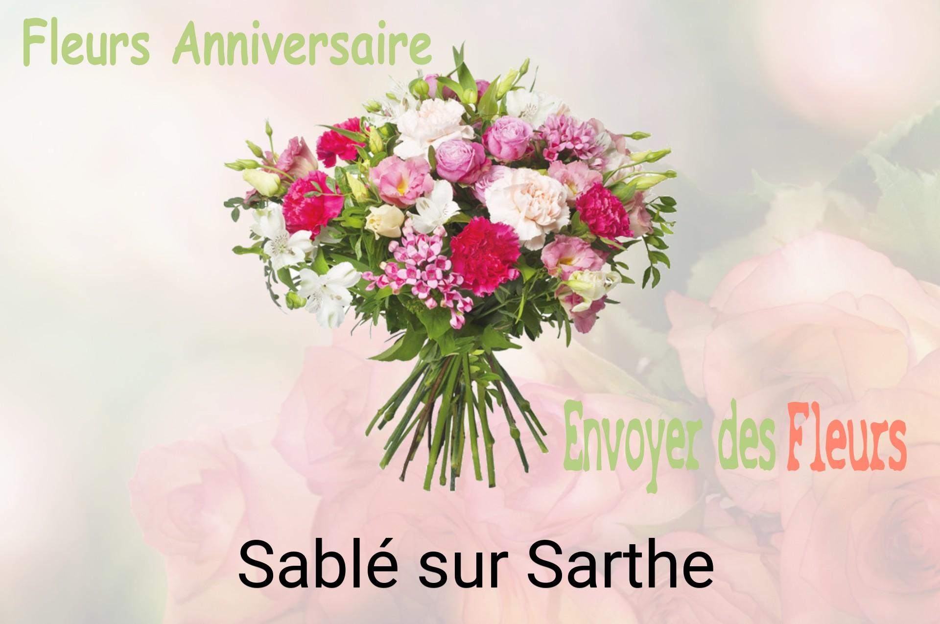Bouquet de fleurs d’anniversaire livré à Sablé-sur-Sarthe