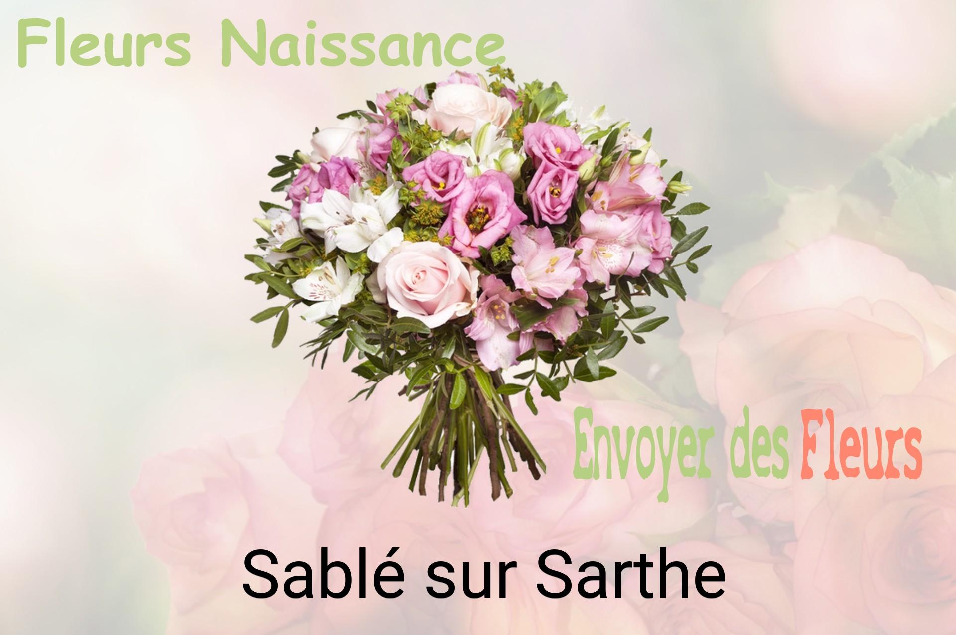 Bouquet de fleurs de naissance livré à Sablé-sur-Sarthe